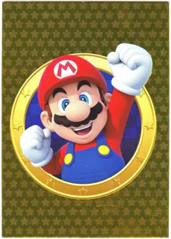 Super Mario card TCG - 145 - Mario - Golden Card - Near Mint / Ex+ - Image 1