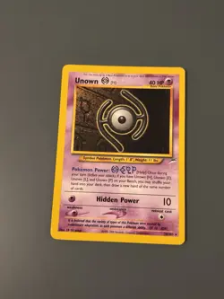 Pokemon TCG 2002 Neo Destiny: Unown H 28/105 - Non-Holo Rare Card - LP/NM - Image 1