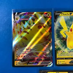 Pokemon Pikachu 5 Card Lot Black Star Promo- VMax V SWSH286 SWSH198 SWSH285 - Image 2
