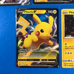 Pokemon Pikachu 5 Card Lot Black Star Promo- VMax V SWSH286 SWSH198 SWSH285 - Image 5