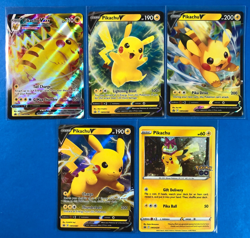 Pokemon Pikachu 5 Card Lot Black Star Promo- VMax V SWSH286 SWSH198 SWSH285 - Image 8
