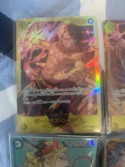 One Piece Cards Leader Secret Alt Art Lot Portugas D Ace Luffy Kaido Maria NM - Image 2