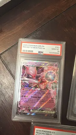 2025 Pokémon DR EX Rocket's Mewtwo EX PSA 10 Gem Mint Card - Image 2