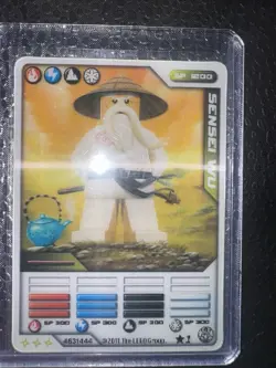2011 Lego Ninjago - Masters of Spinjitzu Trading Card Game Sensei Wu #*1 - Image 1