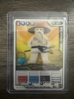 2011 Lego Ninjago - Masters of Spinjitzu Trading Card Game Sensei Wu #*1 - Image 3