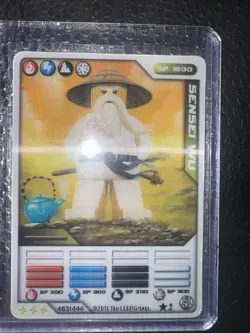 2011 Lego Ninjago - Masters of Spinjitzu Trading Card Game Sensei Wu #*1 - Image 5