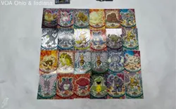 Pokemon Cards A Few In Japanese Mixed Makers Including Topps + Holographic - Image 6