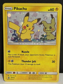 Pokémon Pikachu TCG SM Black Star Promos Holo Card SM162 - Image 8