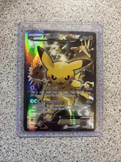 Pokemon Pikachu EX XY124 Generations Black Star Promo Holo Card 2016 NM/LP - Image 1