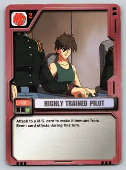 HIGHLY TRAINED PILOT EV-005 (C) Gundam M.S.War Card - Image 1
