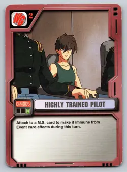 HIGHLY TRAINED PILOT EV-005 (C) Gundam M.S.War Card - Image 3