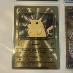 Metal Pokemon Card x4 Bundle - GOLD Pikachu 58/102 - 25th Celebrations UPC 2021 - Image 8