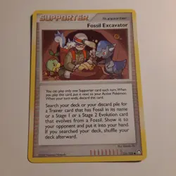 Fossil Excavator Supporter Pokemon Card  111/123 2007 Regular - Image 1