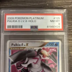 PSA 8 Palkia G LV.X 033 Galactic's Conquest Japanese Holo Pokemon Card 2008 Pt1 - Image 2