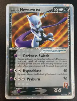 Pokemon Card Team Rocket's Mewtwo EX -Holo-99/109 -Rocket EX Returns-ENG-LP - Image 16