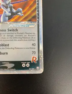 Pokemon Card Team Rocket's Mewtwo EX -Holo-99/109 -Rocket EX Returns-ENG-LP - Image 5