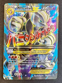 M Mewtwo EX 159/162 2015 XY Breakthrough Set Pokemon Card Full Art Mega - Mp - Image 1