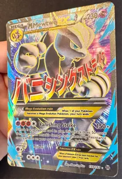 M Mewtwo EX 159/162 2015 XY Breakthrough Set Pokemon Card Full Art Mega - Mp - Image 6