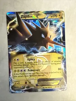 Pokemon Zapdos EX TCG Plasma Storm Ultra Rare Holo Card 48/135 LP - Image 1