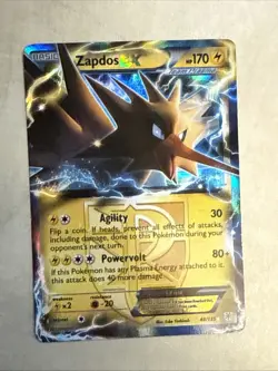 Pokemon Zapdos EX TCG Plasma Storm Ultra Rare Holo Card 48/135 LP - Image 13