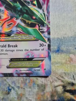 M Rayquaza EX 76/108 Roaring Skies Pokemon TCG Card LP Lightly Played - Image 3