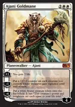 MTG - Ajani Goldmane - Magic 2011 Core Set - Light Play - Normal - Image 2