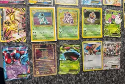 Vintage Pokemon Card Lot of 21 Cards MP-DMG Base Set 1 & 2, EX, GX, 1st Ed, etc. - Image 8