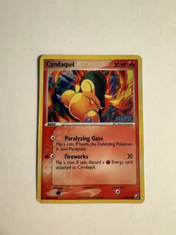 Pokémon TCG Cyndaquil EX Unseen Forces 54/115 Stamped Reverse Holo MP. - Image 3