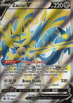 Zacian V (Shiny) SWSH292 SWSH: Sword & Shield Promo Cards Holo - Image 1