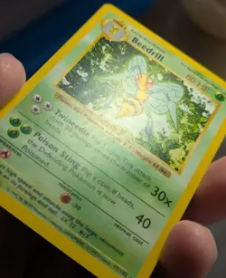 1999 Beedrill #17 Base Set Shadowless Regular Pokemon Card Rare - Image 7