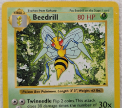 1999 Beedrill #17 Base Set Shadowless Regular Pokemon Card Rare - Image 9