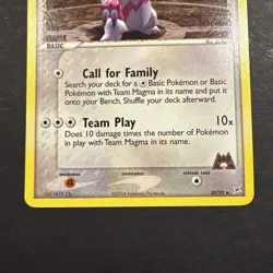 Team Magma's Zangoose #23 Rare Non Holo Pokemon Team Aqua Magma 2004 NM/LP - Image 3