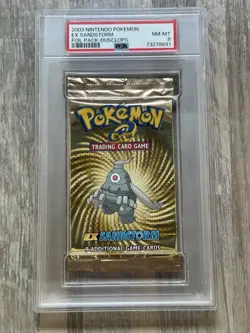 2003 Pokemon EX Sandstorm Booster Pack Dusclops Art Graded PSA 8 Sealed English - Image 1
