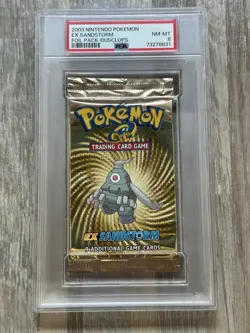 2003 Pokemon EX Sandstorm Booster Pack Dusclops Art Graded PSA 8 Sealed English - Image 5