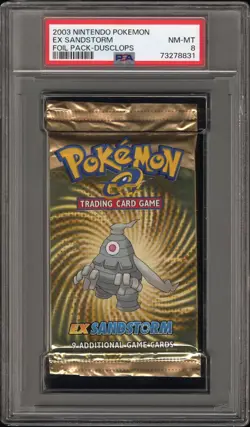 2003 Pokemon EX Sandstorm Booster Pack Dusclops Art Graded PSA 8 Sealed English - Image 7