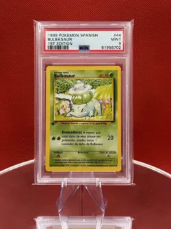 PSA 9 1999 Pokémon Bulbasaur 1st Edition Spanish Base Set #44 Mint WOTC - Image 2