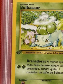 PSA 9 1999 Pokémon Bulbasaur 1st Edition Spanish Base Set #44 Mint WOTC - Image 8