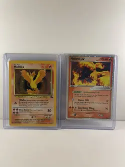 Moltres 12/62 HOLO Fossil 1999 Pokemon Card & Moltres EX Promo - Image 3