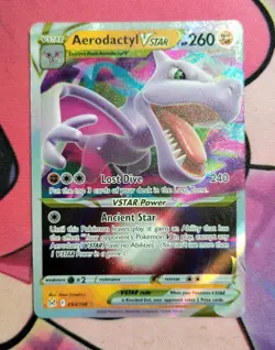 Aerodactyl Vstar ~ Pokemon Lost Origin ~ Full Art Holo 093/196 NM centered - Image 2