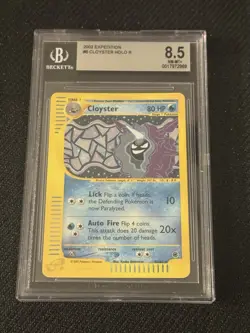 2002 Pokemon Expedition Cloyster Holo #24 Pokemon Card BGS 8.5 NM-MT+ - Image 1