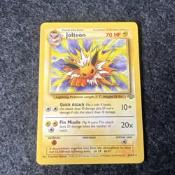 Pokémon Jolteon 20/64 Jungle Set Non-Holo Card WOTC Near Mint - Image 1