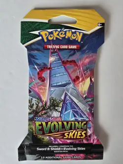Evolving Skies Pokemon TCG Sleeved Booster Packs Complete Art Set (4 Packs) - Image 13