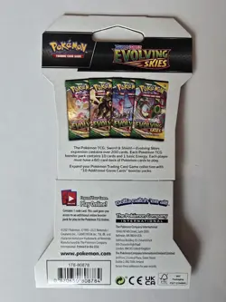 Evolving Skies Pokemon TCG Sleeved Booster Packs Complete Art Set (4 Packs) - Image 6