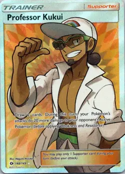 Pokemon HP Professor Kukui 148/149 Full Art Ultra Rare Sun & Moon Free Shipping! - Image 3