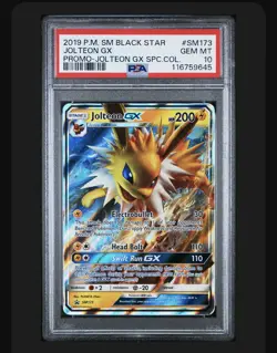PSA 10- Jolteon GX SM173 Sm Holo Black Star Promo Pokémon TCG Graded Card - Image 3
