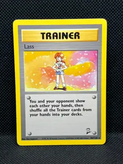 Pokémon Tcg Trainer Lass 104/130 Base Set 2 Non-Holo Rare - Image 1