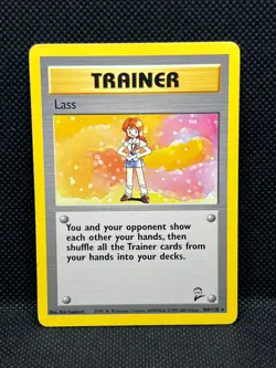 Pokémon Tcg Trainer Lass 104/130 Base Set 2 Non-Holo Rare - Image 7