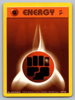 Pokemon TCG Base Set 2 Fighting Energy #125 - Image 1