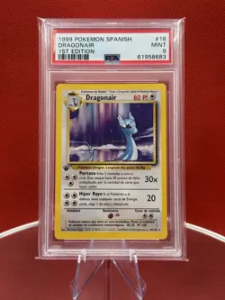 PSA 9 1999 Pokémon Dragonair 1st Edition Spanish Base Set #18 Mint WOTC - Image 2
