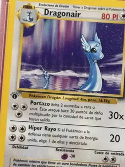 PSA 9 1999 Pokémon Dragonair 1st Edition Spanish Base Set #18 Mint WOTC - Image 4